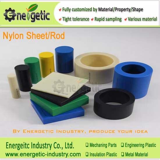 PA6g Plastic Pate, Oil Filled Cast Nylon Plate, Nylon Blocks, Nylon Plastic Blocks, Nylon Rod, Nylon Bar