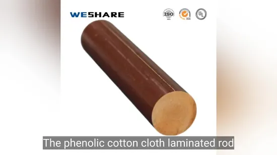 High Voltage Insulation Material Phenolic Resin Cotton Cloth Fabric Laminated Rods