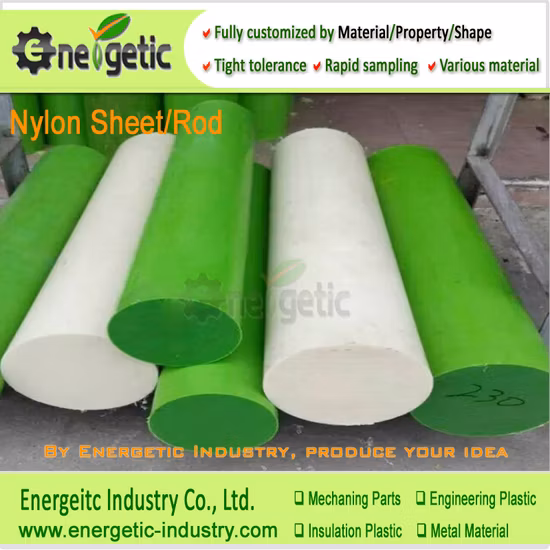 Пластиковый лист PA6g, литой нейлоновый лист с маслом, нейлоновые блоки, нейлоновые пластиковые блоки, нейлоновый стержень, нейлоновый стержень
